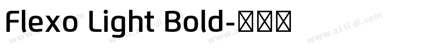 Flexo Light Bold字体转换